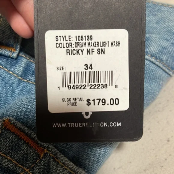 True religion denim jeans